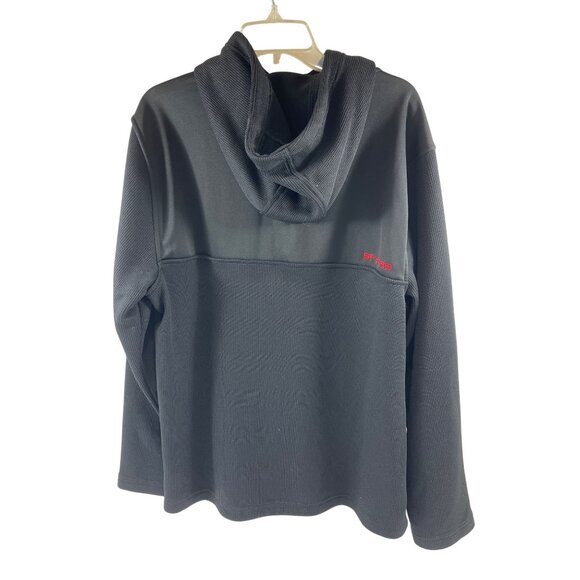 Spyder Mens XL Black Quarter-Zip Hoodie With Kangaroo Pocket 72b - Picture 2 of 10